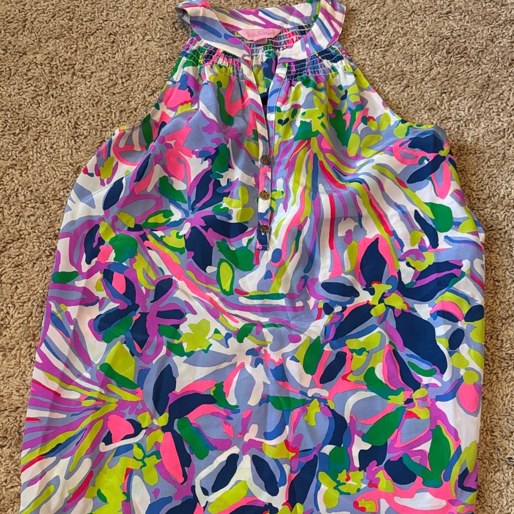Lilly Pulitzer Multicolor Abstract Blouse